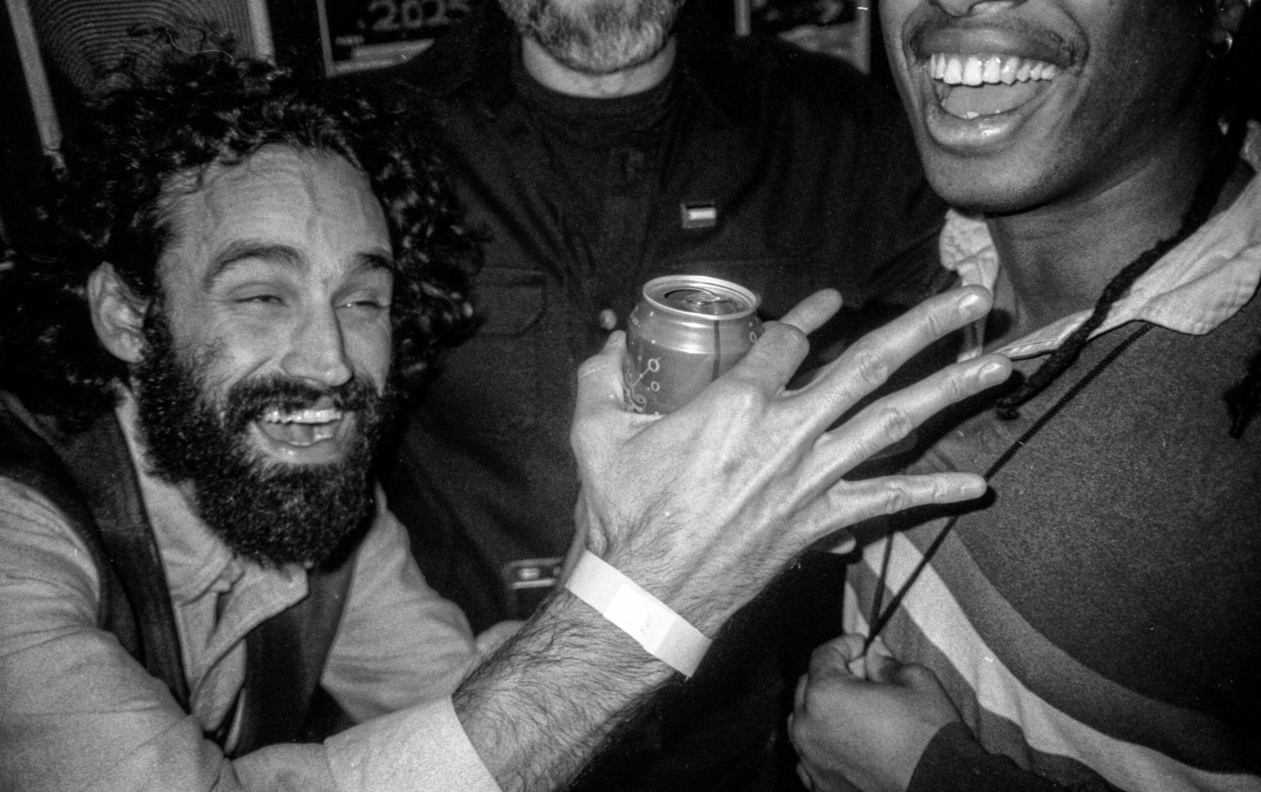 New/Next organizer Eric Allen Hatch and artist Jessie Unterhalter at the Merto after party